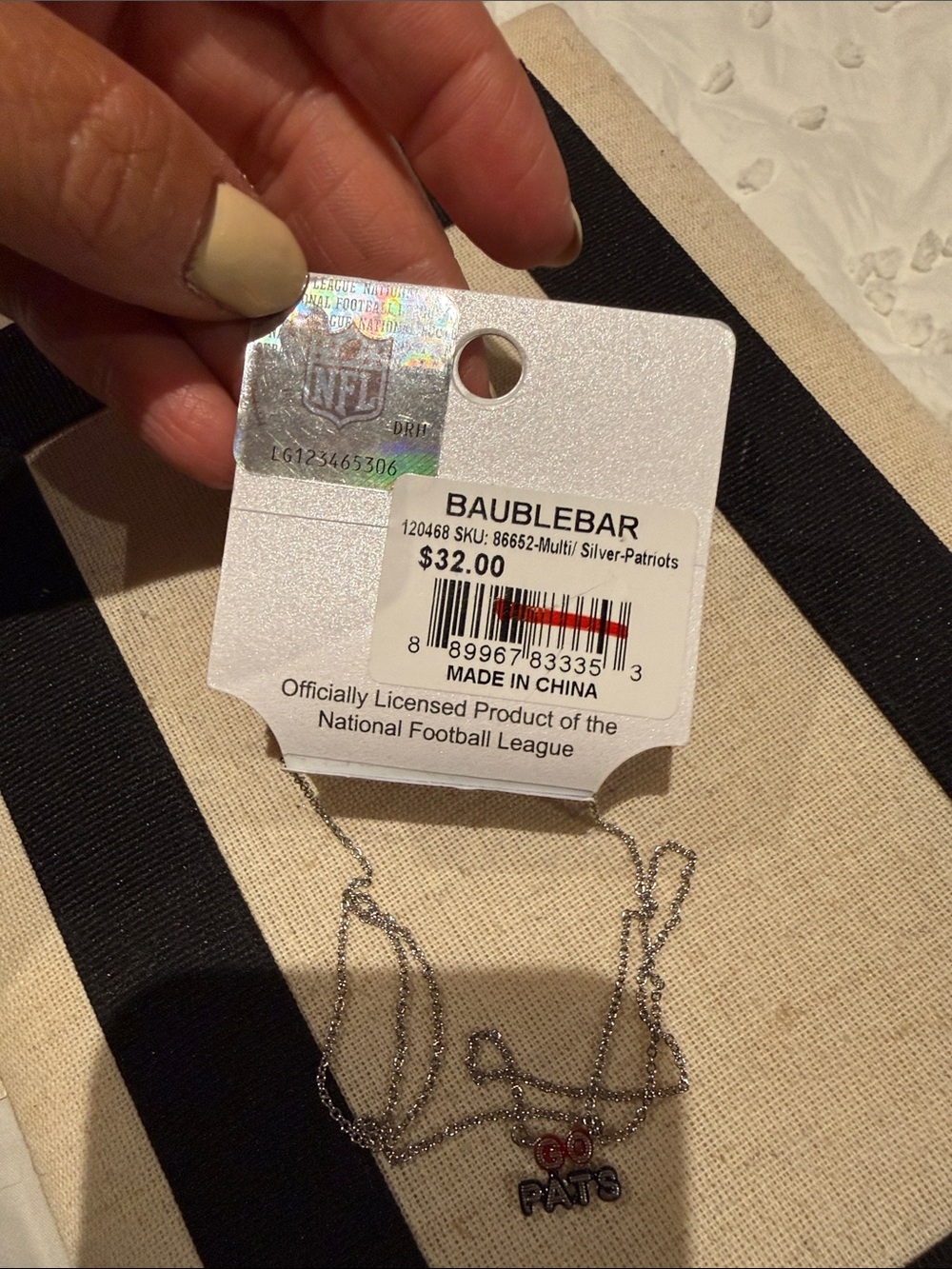 Baublebar NFL PATRIOTS GO PATS - Picture 3 of 5